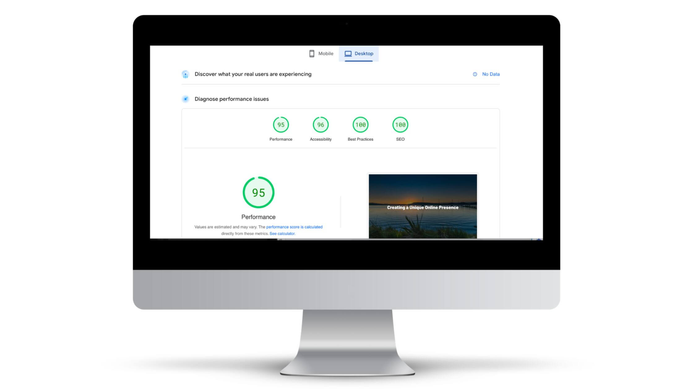 Page speed insights - Optimisation