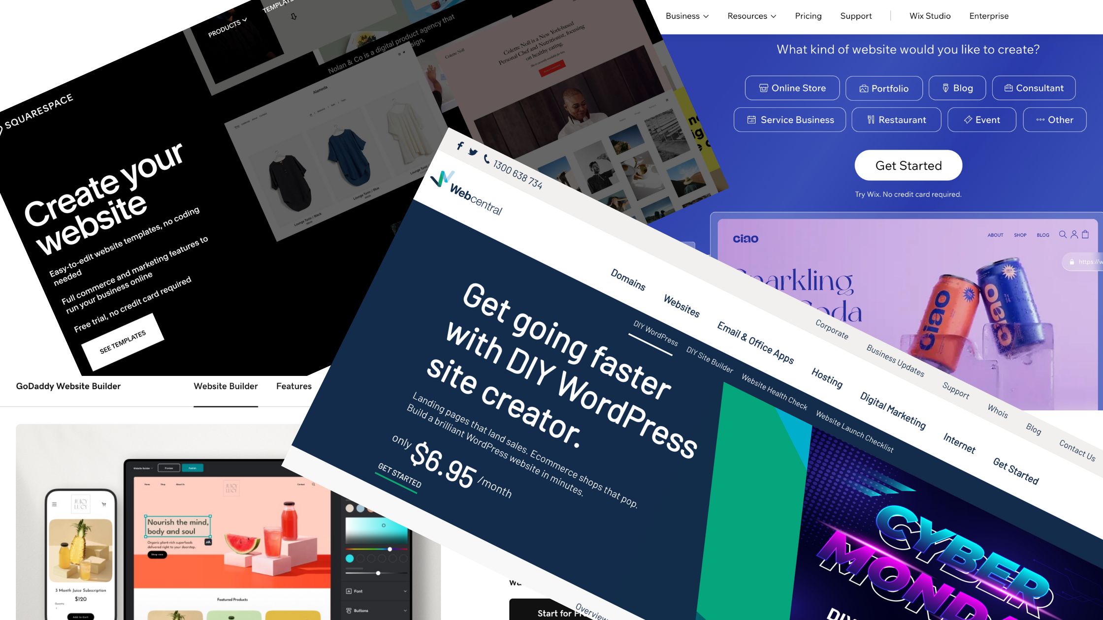 DIY website builders vs professional web developers